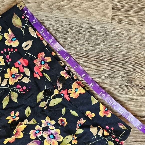 Vintage Whimsygoth Whimsigoth Black Skirt Maxi Floral Dark Cottagecore Fairy NWT - Picture 2 of 8